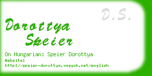 dorottya speier business card